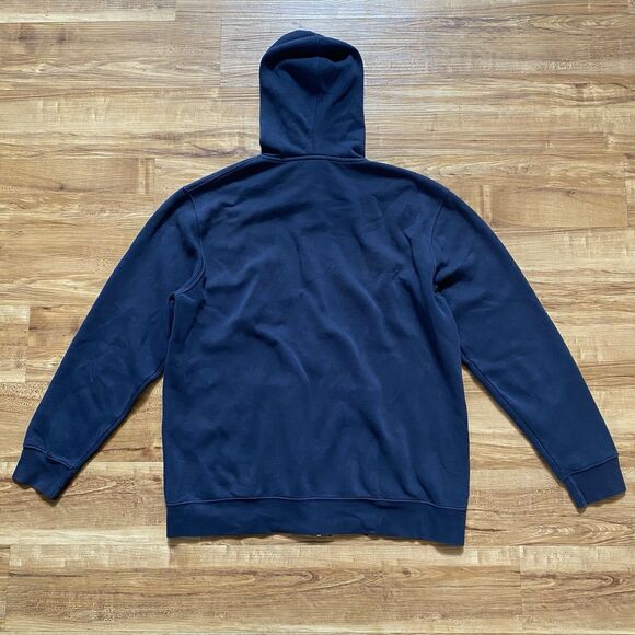 MANCHESTER UNITED Football GGMU L Navy Blue Hoodie Soccer Outerwear Full Zip* - Picture 8 of 16